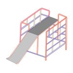 JUNGLE GYMNASIUM SLIDE AE305