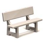 CEMENTED PARK BENCH AE1127