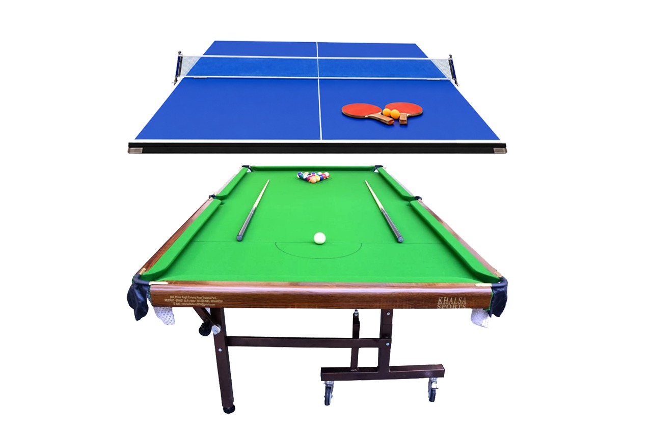 Sk Sports 2 in 1 Movable Pool Table + TT Top with Accessories